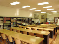 La sala di lettura della Fondazione Luigi Micheletti