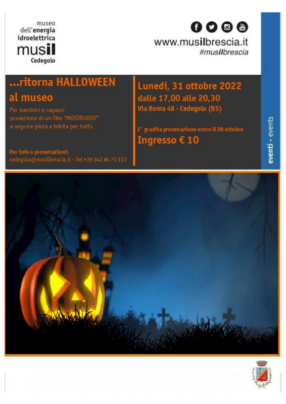 Halloween 2022 al musil di Cedegolo