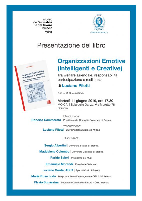 Presentazione del libro Organizzazioni emotive (creative e intelligenti)